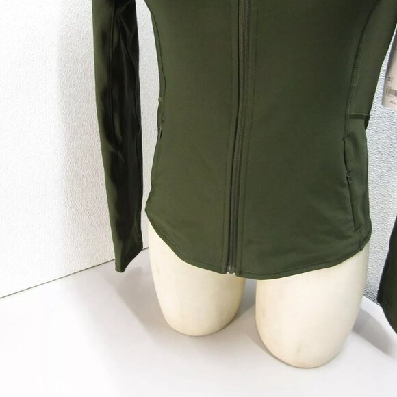 NEW ATHLETA Womens Interval Workout Jacket Hooded Aspen Green Size XS - Picture 7 of 12